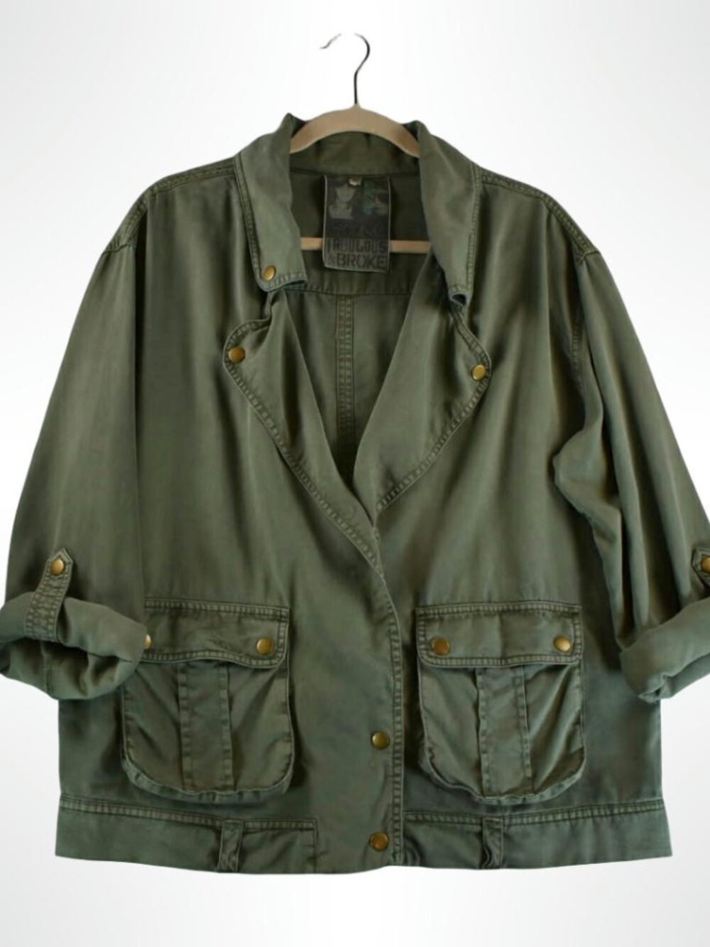 Young Fabulous & Broke Utility Jacket Size M (6-8)
